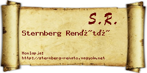 Sternberg Renátó névjegykártya